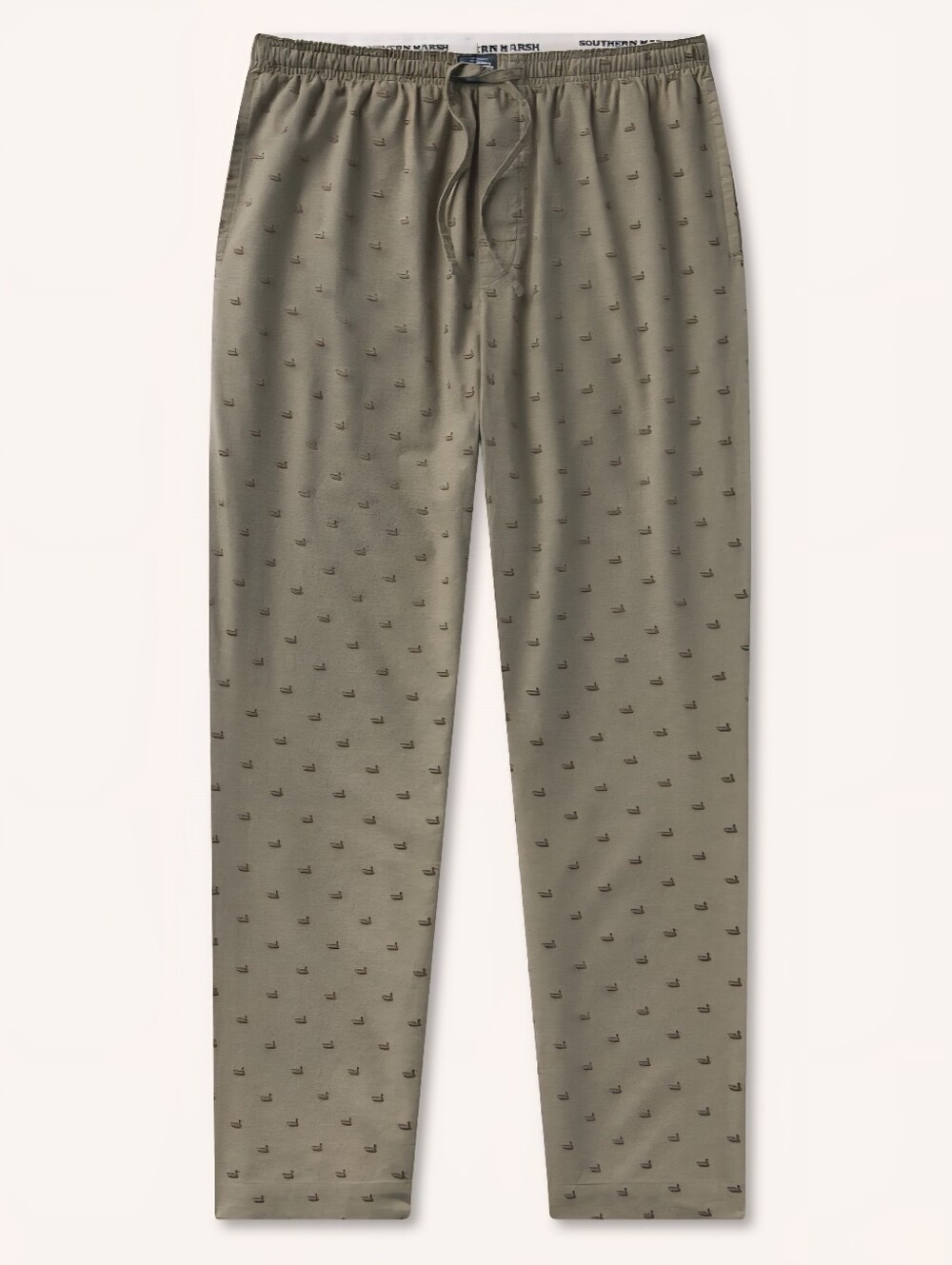Southern Marsh Savannah Oxford Lounge Pants L Sage Duck 100% Cotton